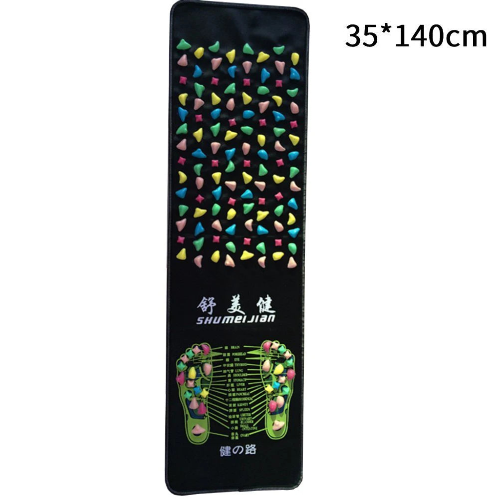 Foot Massage Mat Healthy Acupuncture Foot Mat Reflexology Walk Stone Leg Pad Pain Relief Healthcare Acupressure Mat Massageador