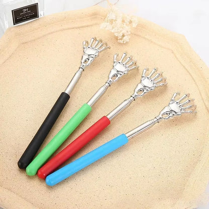 Stainless Steel Back Scratcher Telescopic Scratching Massager Extendable Itch Old Man Happy Health Products Hackle Handicrafts