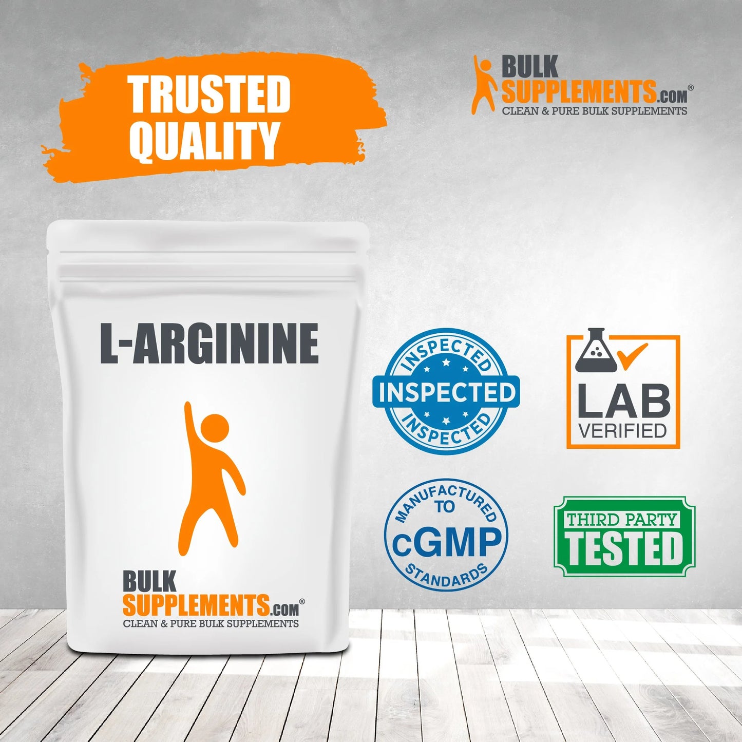 Bulksupplements L-Arginine Powder - 1G per Serving - 1 Kilogram (2.2 Lbs) - 1000 Servings