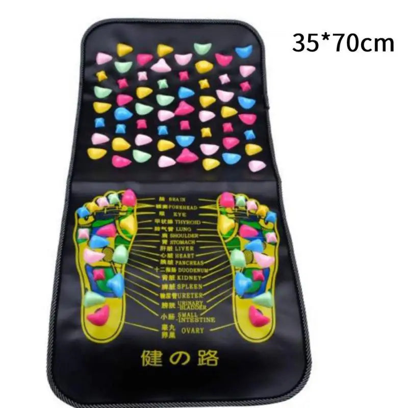 Foot Massage Mat Healthy Acupuncture Foot Mat Reflexology Walk Stone Leg Pad Pain Relief Healthcare Acupressure Mat Massageador