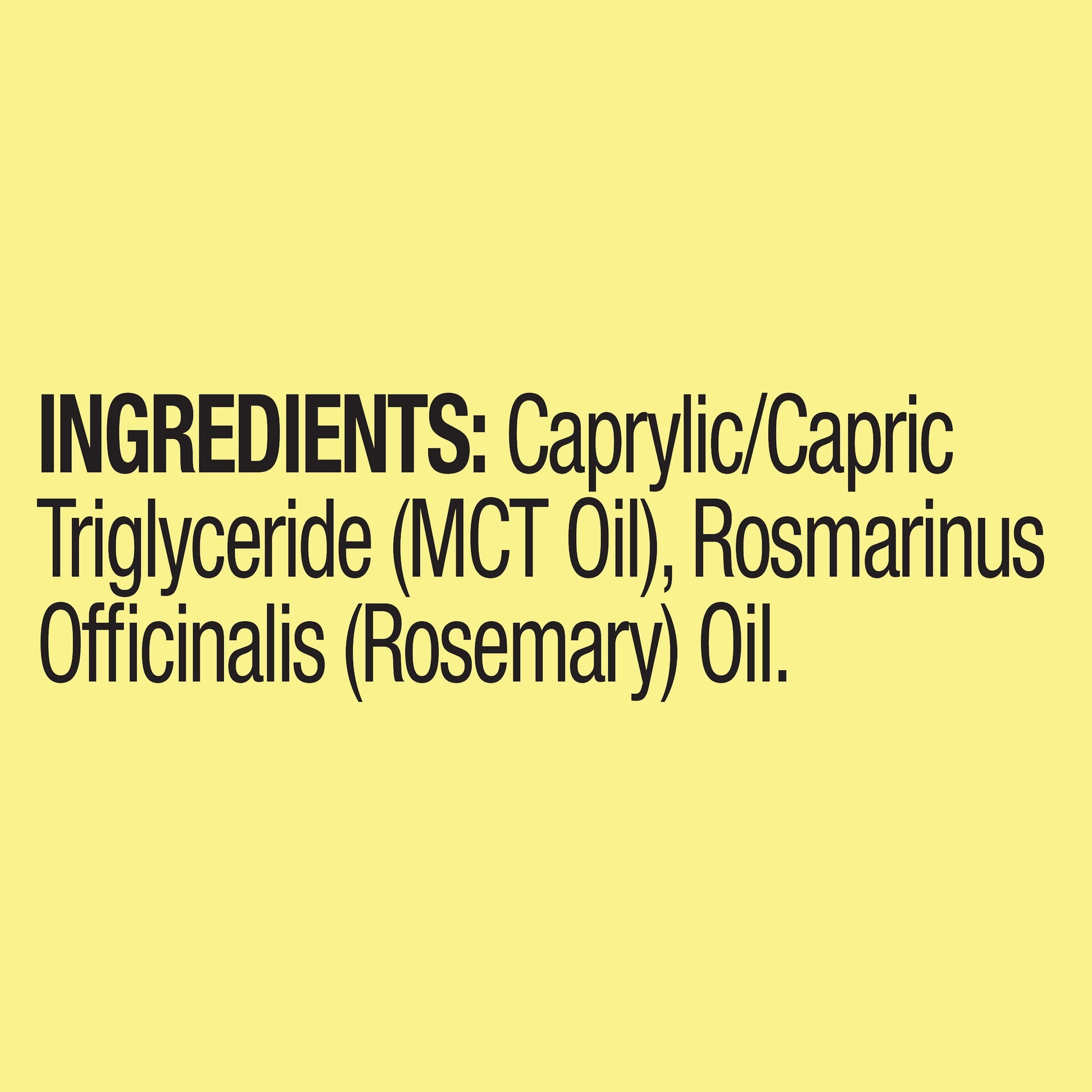 Rosemary Oil + MCT for Hair, Skin & Nails- Pre-Diluted Moisturizer Supplement, 2Oz