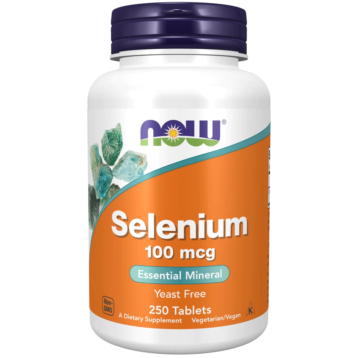 NOW Foods Supplements Selenium (L-Selenomethionine) 100 mcg Essential Mineral* 250 Tablets