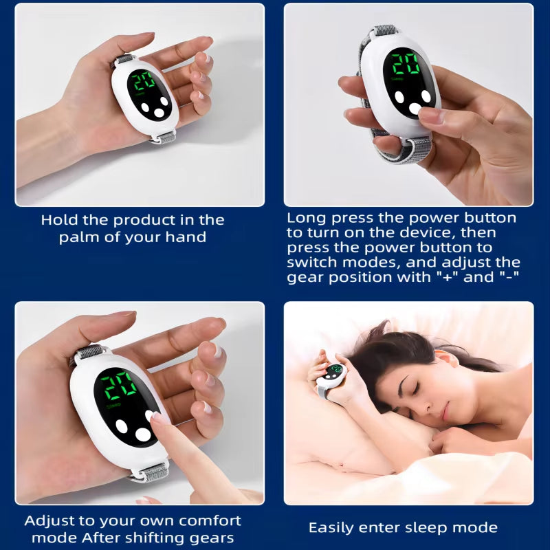 Microcurrent Sleep Aid Device EMS Sleep Aid Machine for Insomnia Stress Anxiety Relief Palm Pulse Massager