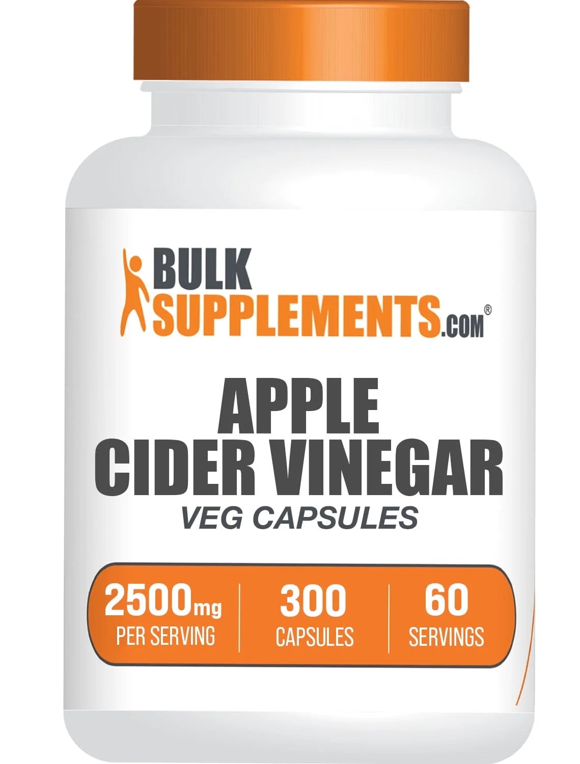 Apple Cider Vinegar Capsules - 2500Mg per Serving (300 Capsules - 60 Servings)