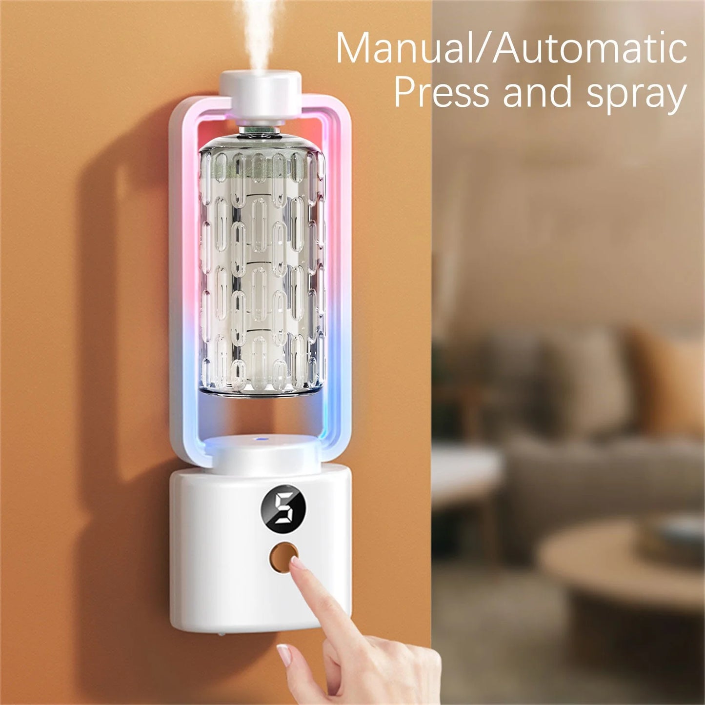 Essential Oil Diffusers, Automatic Aromatherapy Machine, Hotel Aromatherapy Machine, Humidifier (Digital Display Model，Containing Essential Oil: 50Ml)