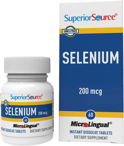 Superior Source Selenium Nutritional Supplements 200 mcg 60 Count